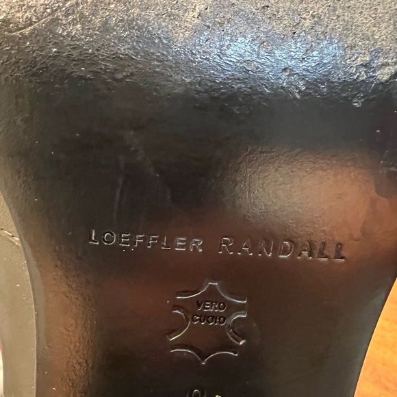 Loeffler Randall Grant Leather Ankle  Bootie in Black Chunky Heel Size 9B - Picture 10 of 14